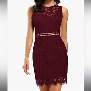 Burgundy dress